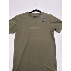 SPARK Men's Graphic T-Shirt Size Small Earth Green 100% Cotton New w/ Tags. 3883